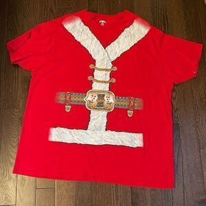 Holiday Time Unisex Holiday T-Shirt. Size 3XL. Red NWOT
